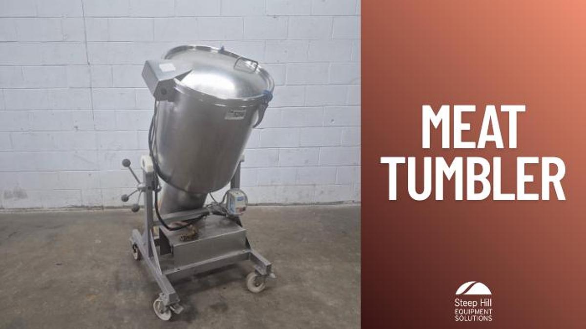 Used LÄCOVAC 150 Litre Stainless Steel Vacuum Tumbler Mixer