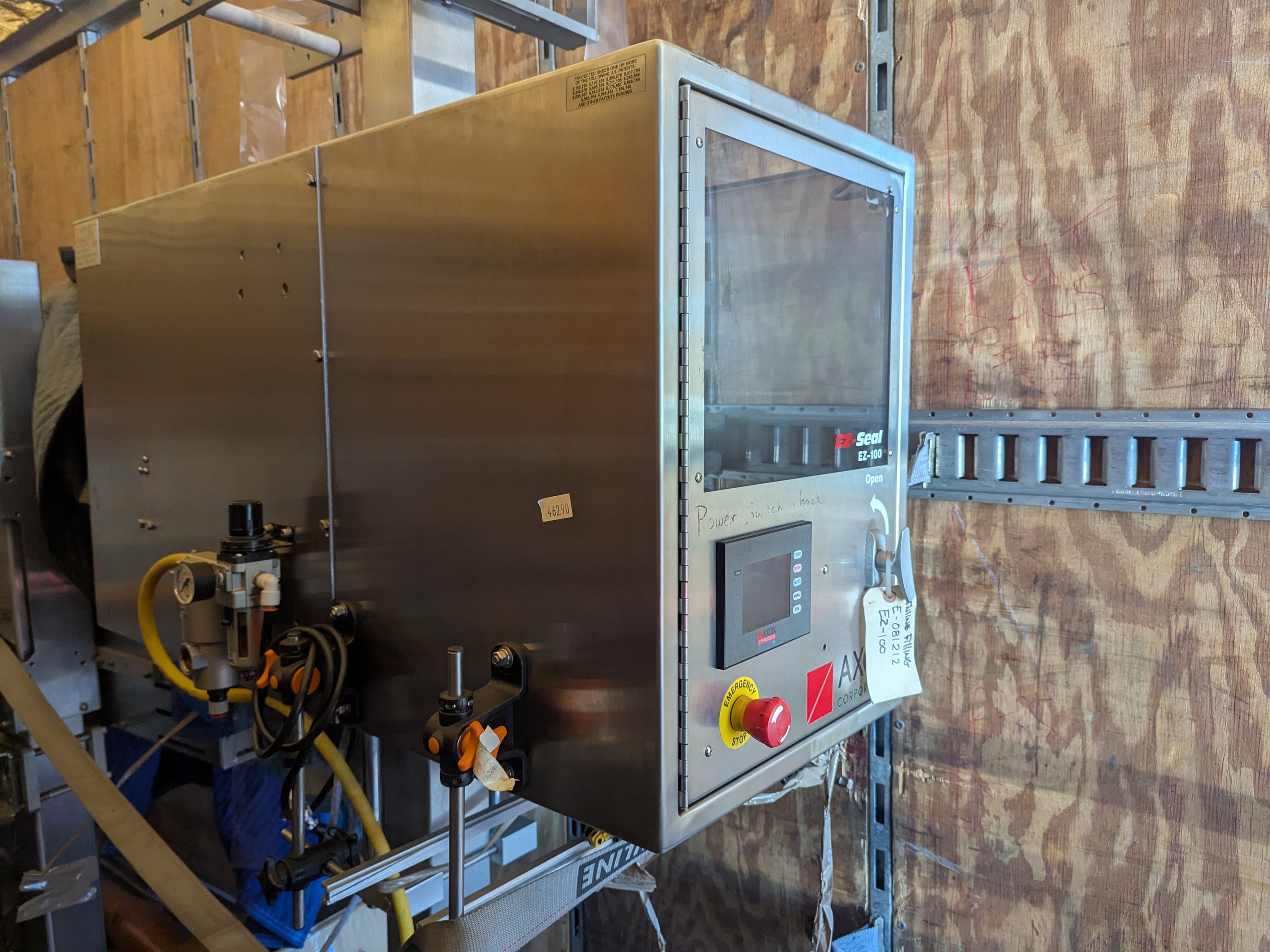 Used Axxon Shrink Sleeve Applicator and Shrink Tunnel