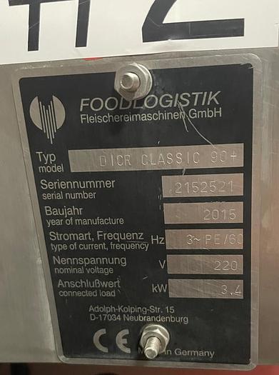 Used Foodlogistik Dicer