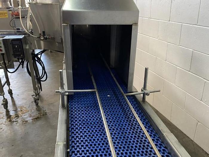 Used L-Conveyor With Steam Tunnel