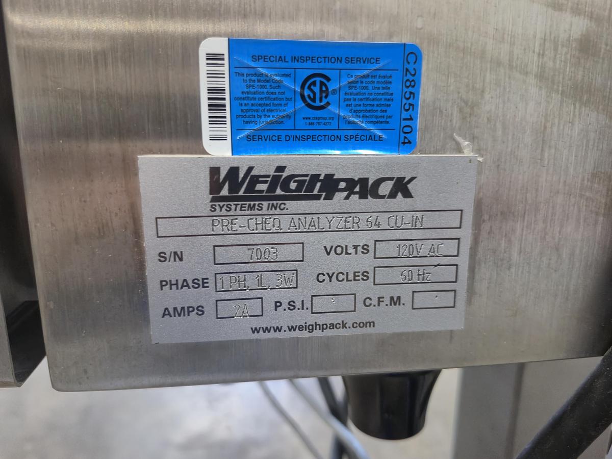 Used WeighPack PrimoCombi 14H Scale & Pre-CheQ Analyzer System