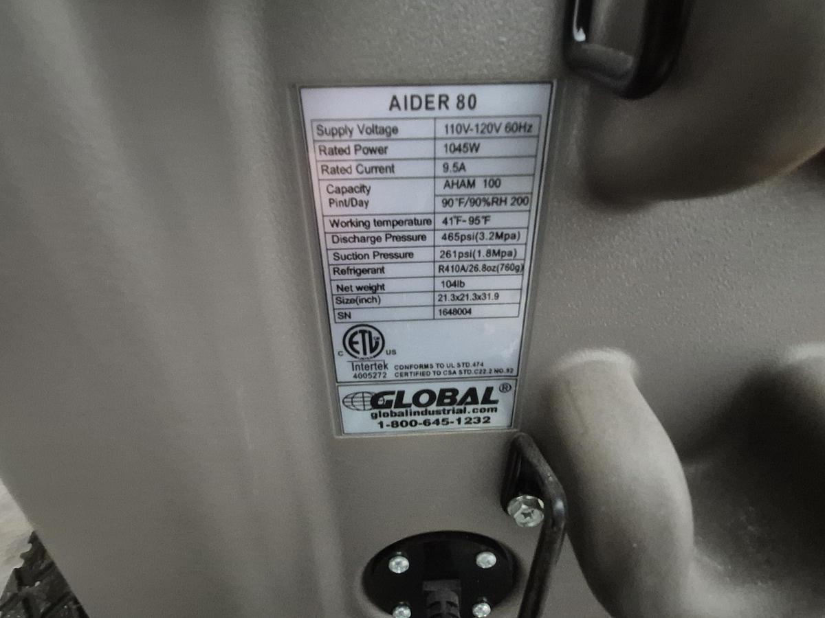 Used Global Industrial Aider 80 Dehumidifier 