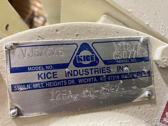 Used Kice VJ Rotary Airlock & Cyclone Collector