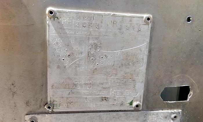 Used Heller 2000L Continuous Tumbler