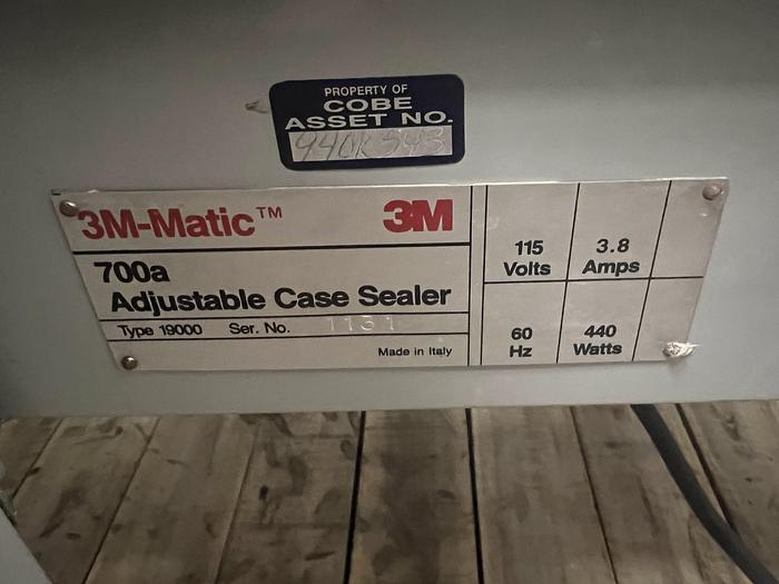 Used 3M-Matic 700a Adjustable Case Sealer