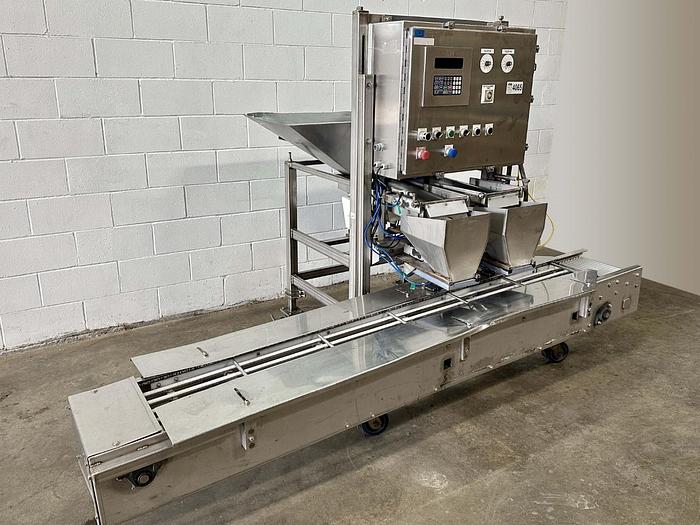 Used Lakewood SP250 Dual-Lane Box Filler