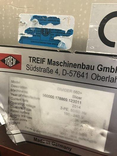 Used Treif Divider 600+ Slicer