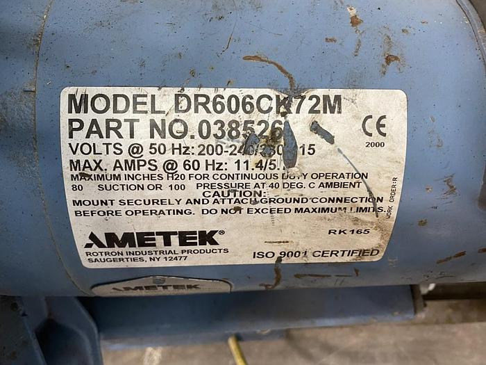 Used Ametek Rotron Regenerative Blower