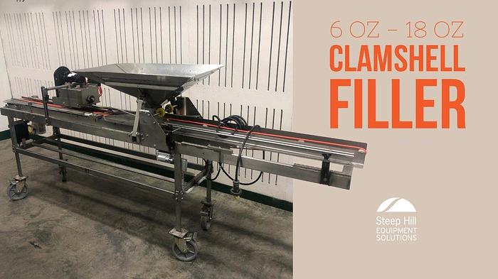 Used Lakewood CS1 Volumetric Clamshell Filler