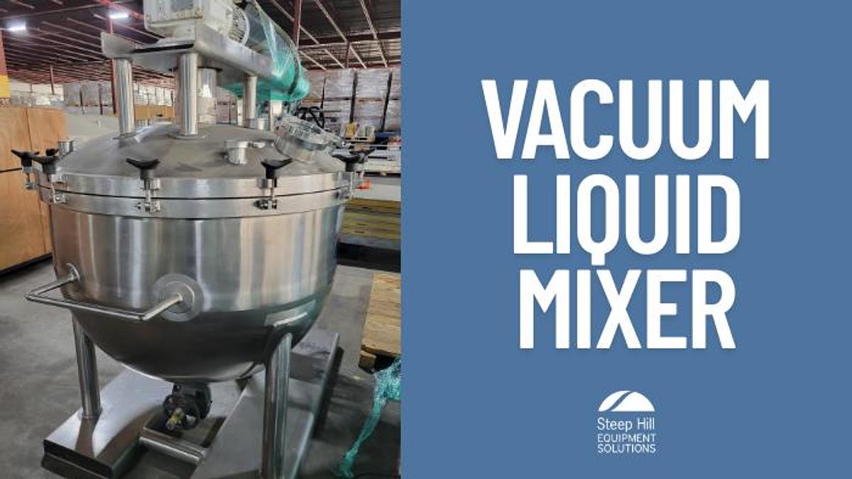 Used Lee 200SS-5T Vacuum Liquid Mixer with Agitation
