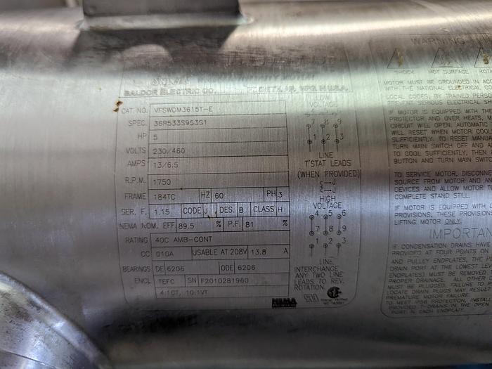 Used Waukesha 030 U1 PD Pump