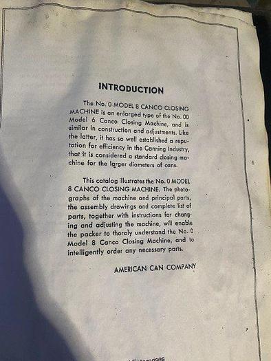 Used Canco 08 Auto Vacuum Can Closer