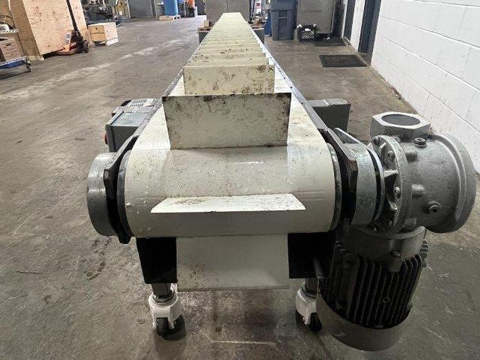 Used Viking 18.5' Long Cleated Conveyor