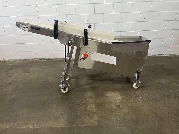 Used 6'L Inclined Modular Conveyor