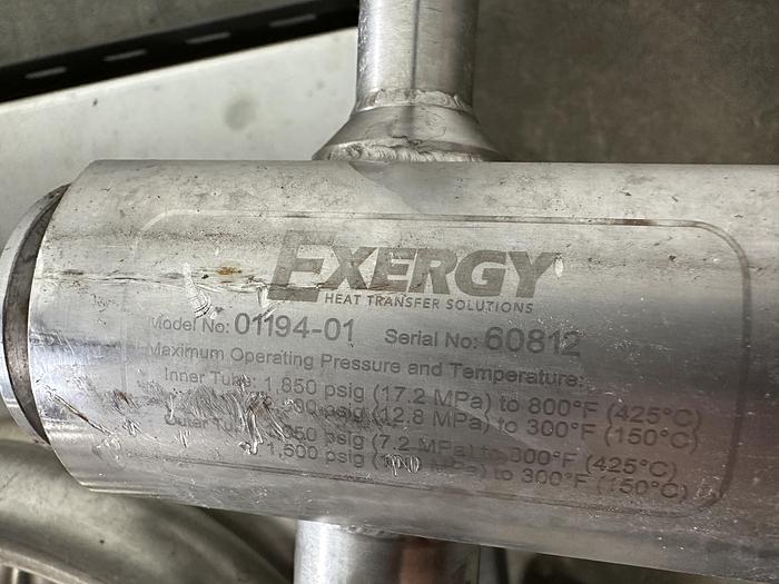 Used Exergy Tube-In-Tube Heat Exchanger