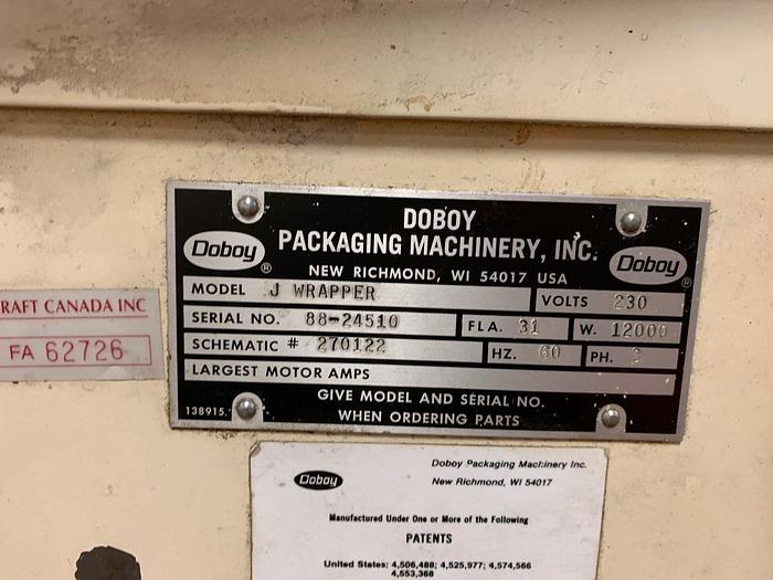 Used Doboy HFFS Flow Wrappers