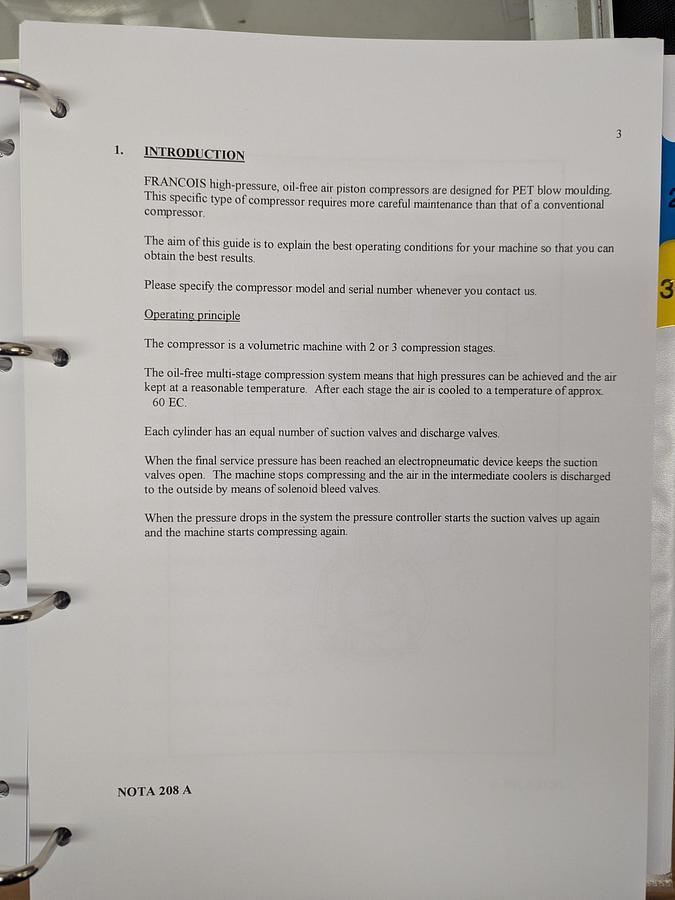 Used Compresseurs François CE6 Air Compressor