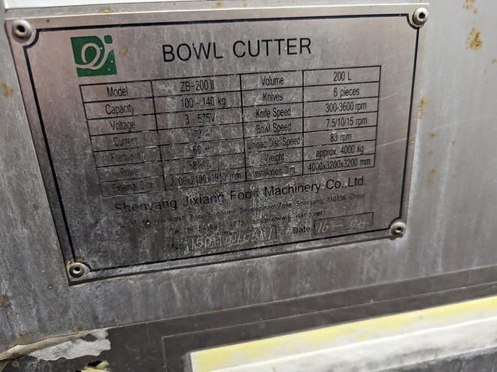 Used 200L Bowl Cutter