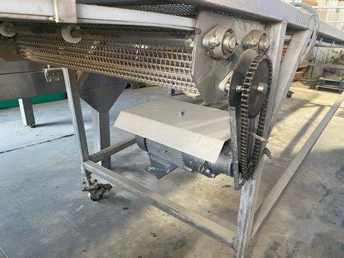 Used SS Belt Cooling Conveyor