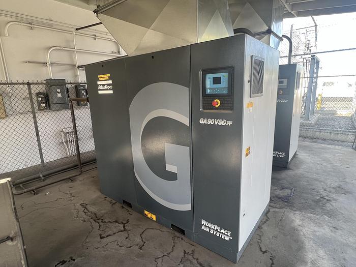 Used Atlas Copco 125 HP Rotary Screw Compressor