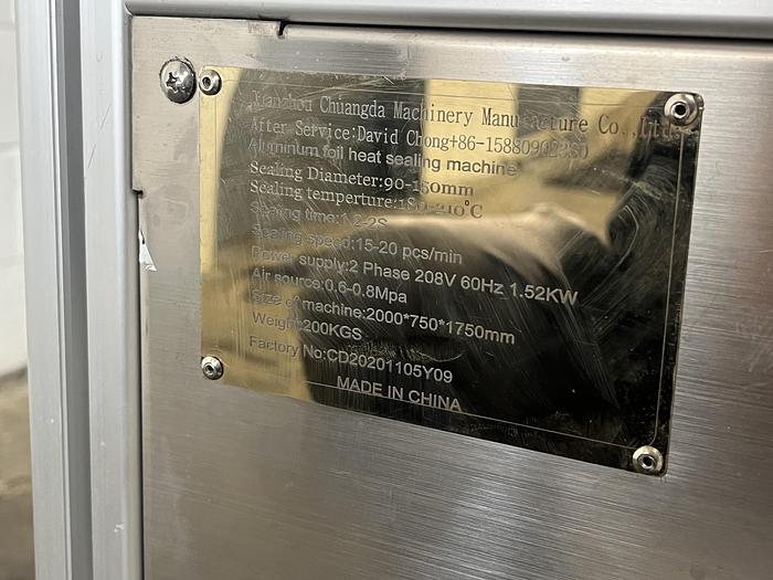 Used Rotary Bucket Foil Lid Sealer