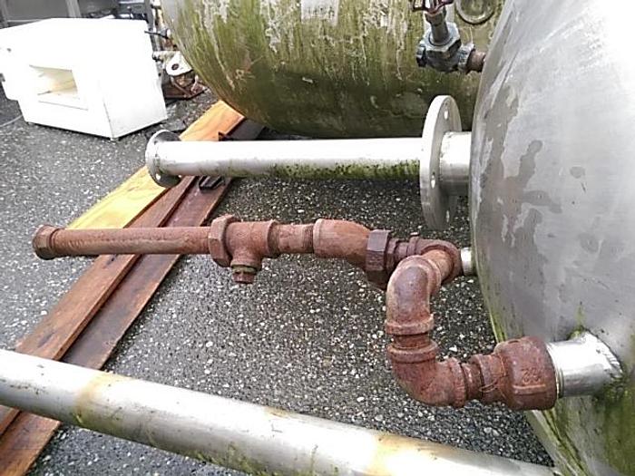 Used 400 Gal Jacketed SS Pressure Vessel