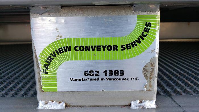 Used Fairview 15' & 17' SS Food-Grade Intralox Conveyors