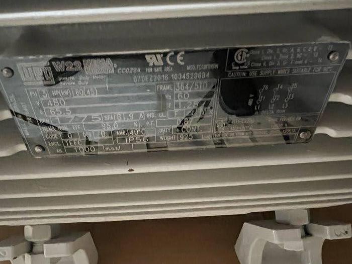 Used WEG W22 60 Hp Inverter Duty Motor