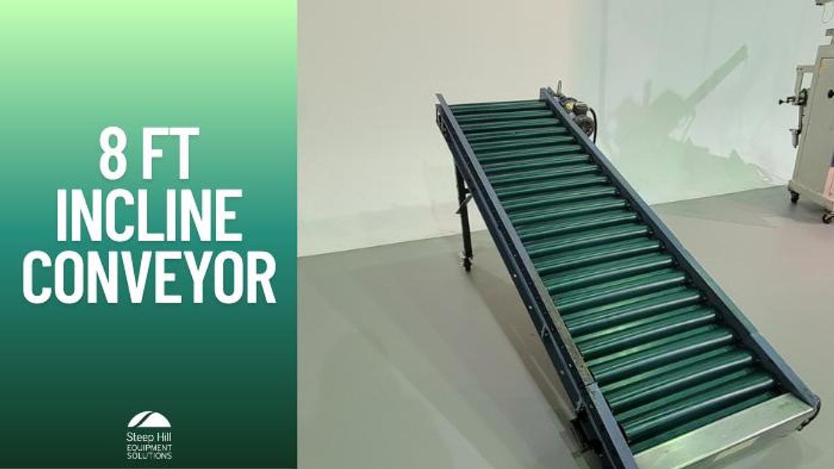 Used 8' Incline Conveyor