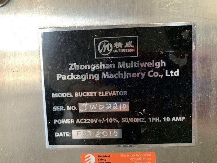 Used Zhongshan JWD 2210 Z-Type Bucket Elevator