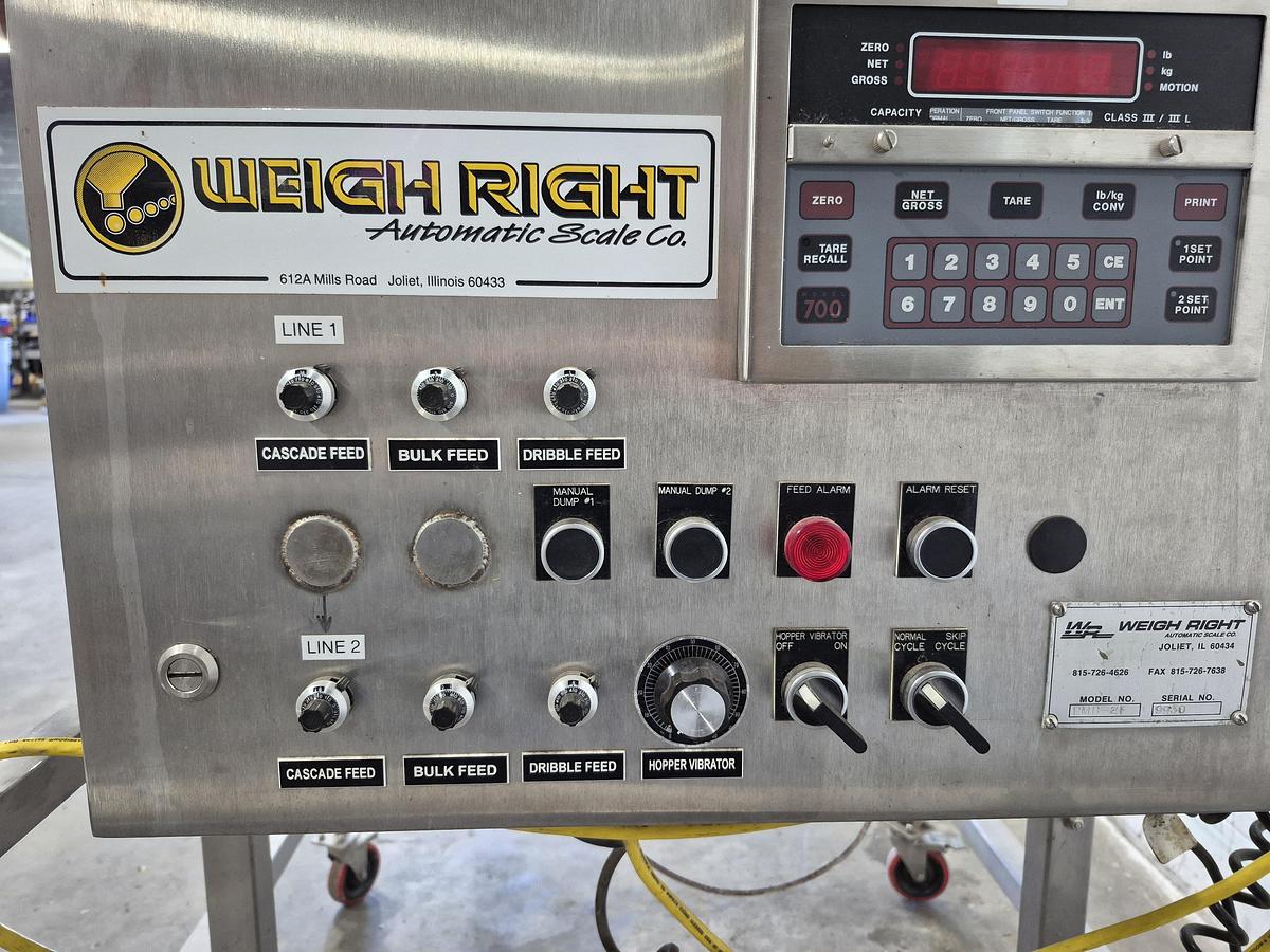 Used Weigh Right PMB-2F Automatic Linear Filling Scale
