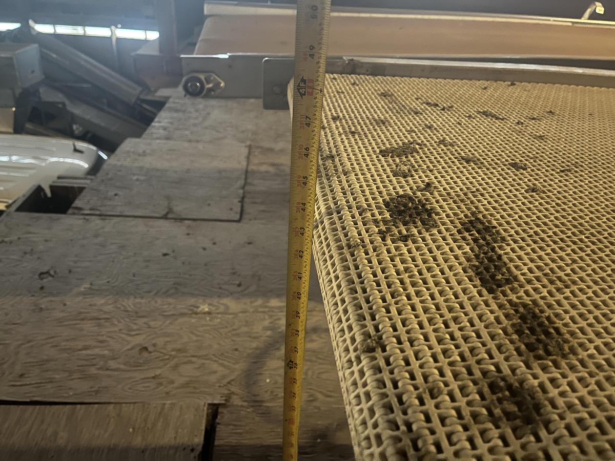 Used 16ft Modular Belt Conveyor with Air Knife
