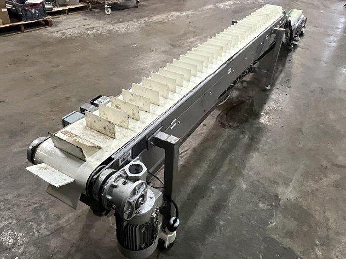 Used Viking 18.5' Long Cleated Conveyor