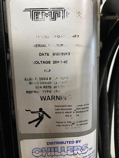 Used TempTek CFD-5A Air-Cooled Water Chiller