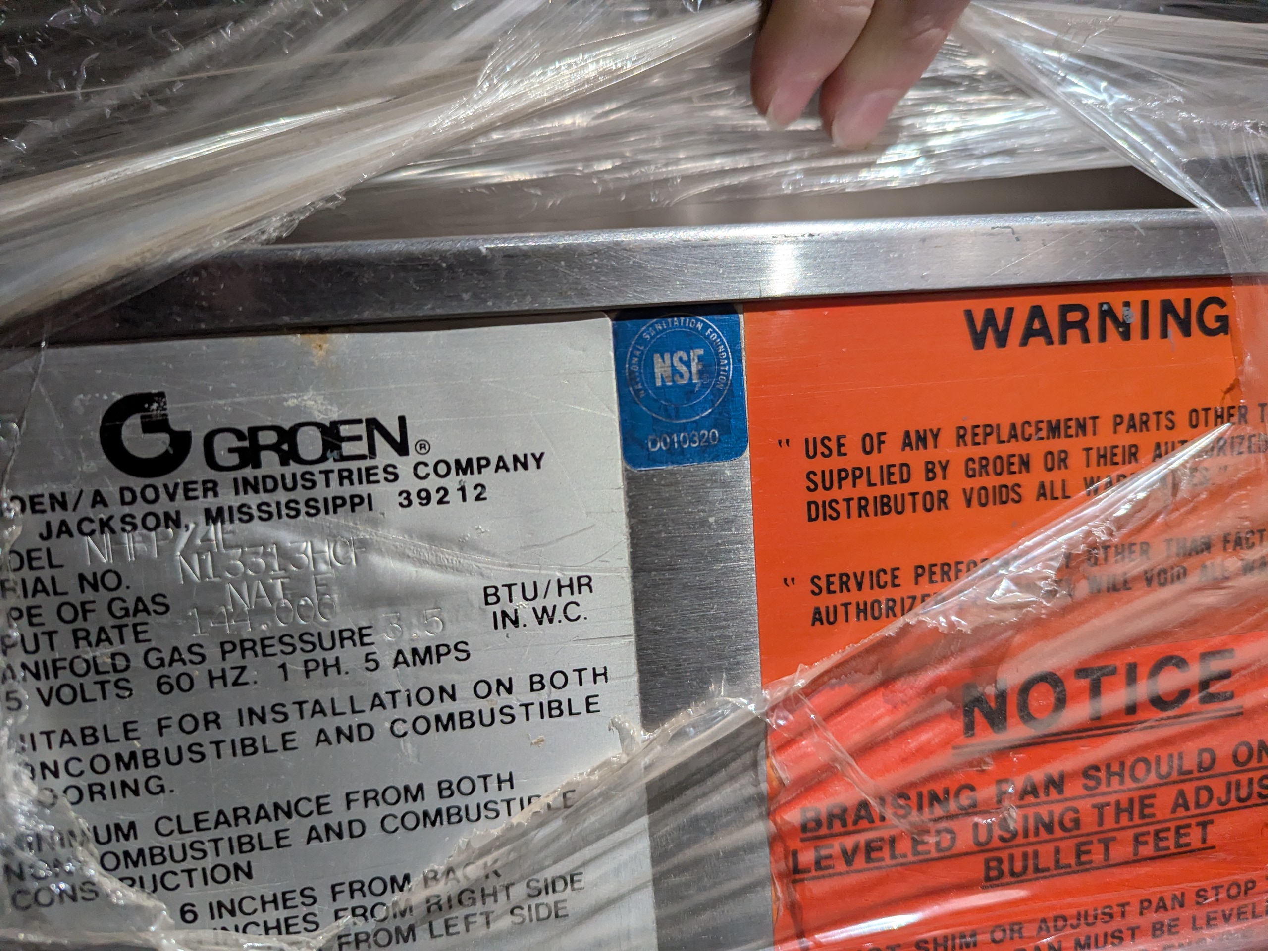 Used Groen Tilting Skillet