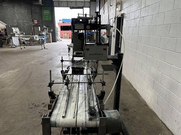 Used Auto Labe 110RH Single-Head Labeller with 310 Imprinter