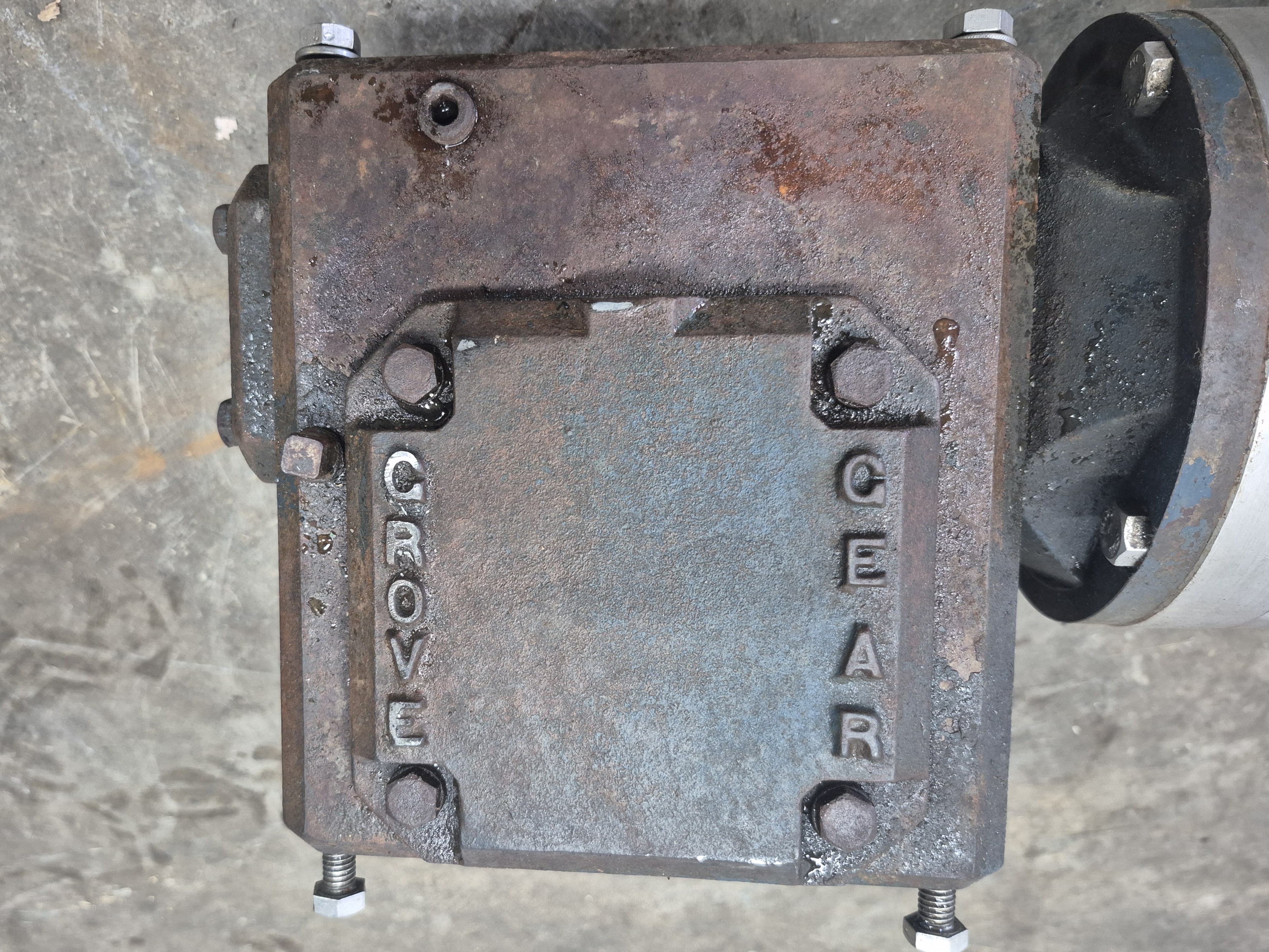 Used Washguard SST 2/1.5 HP Electric Motor with Grove Gear Reducer