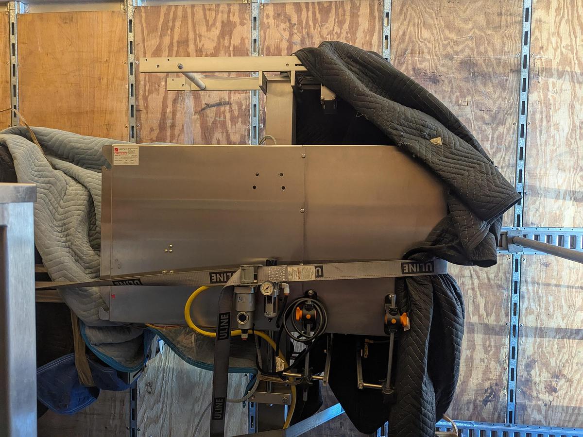 Used Axxon Shrink Sleeve Applicator and Shrink Tunnel