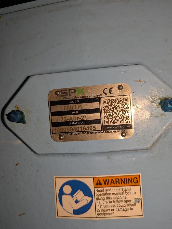 Used Waukesha 060 PD Pump