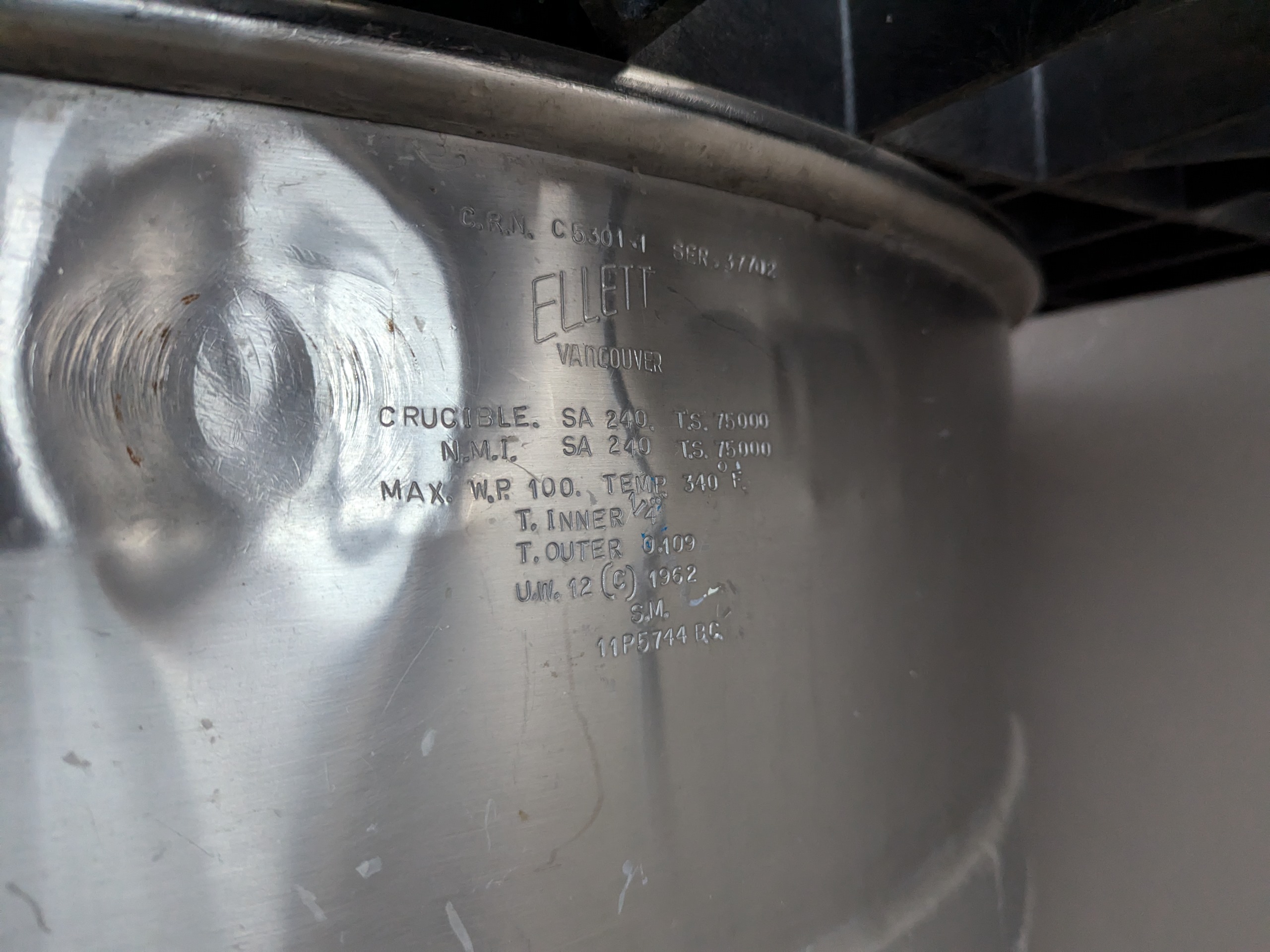 Used Ellett Jacketed Kettle