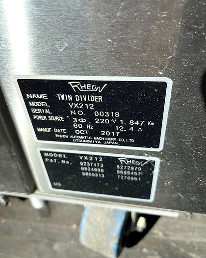 Used Rheon Twin Divider + Punch Rounder
