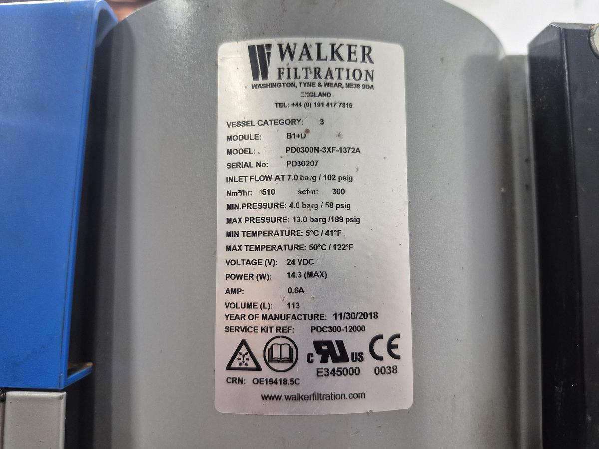 Used Walker Filtration Compressed Air Dryer