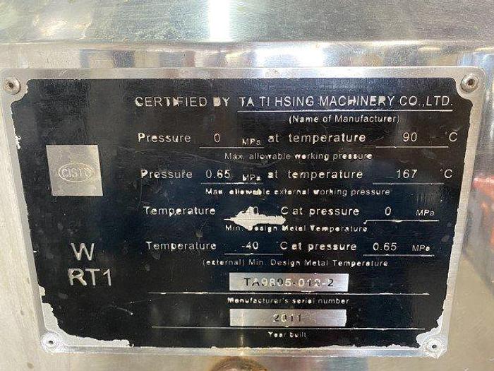 Used 600 Gallon Jacketed Mix Tank