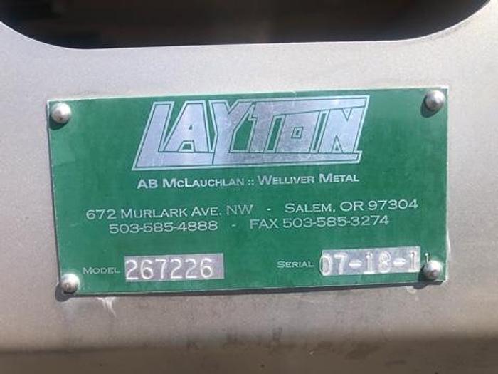 Used Layton 18' L Incline Belt Conveyor