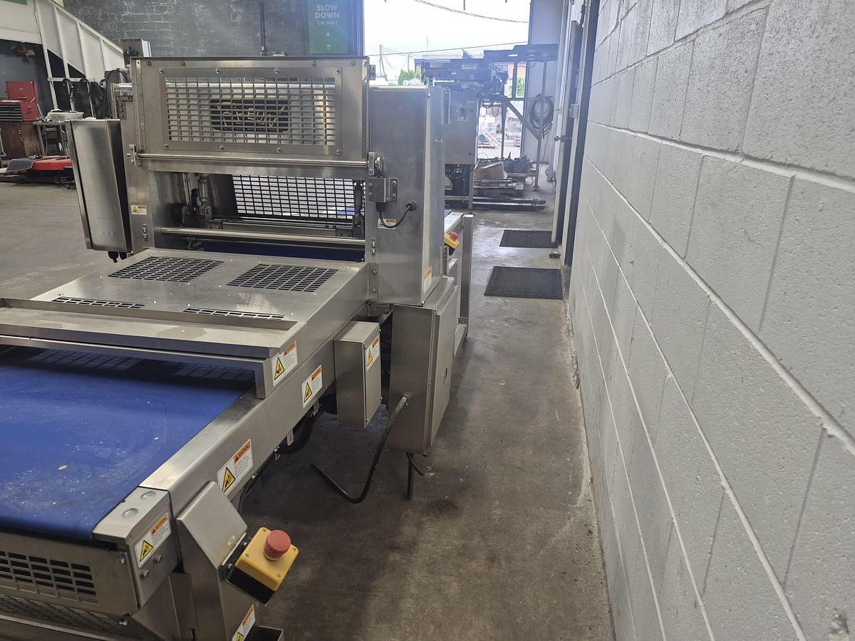 Used Rheon Automatic Conveyor Guillotine Cutter
