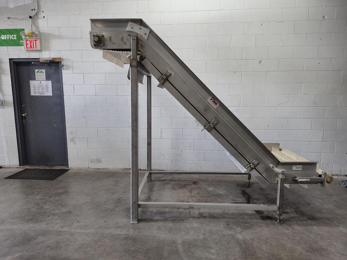 Used 7 Feet Cleated Incline Conveyor
