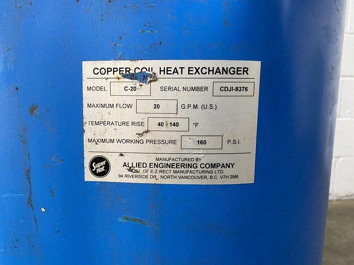 Used Allied Super Hot C-Coil Heat Exchanger