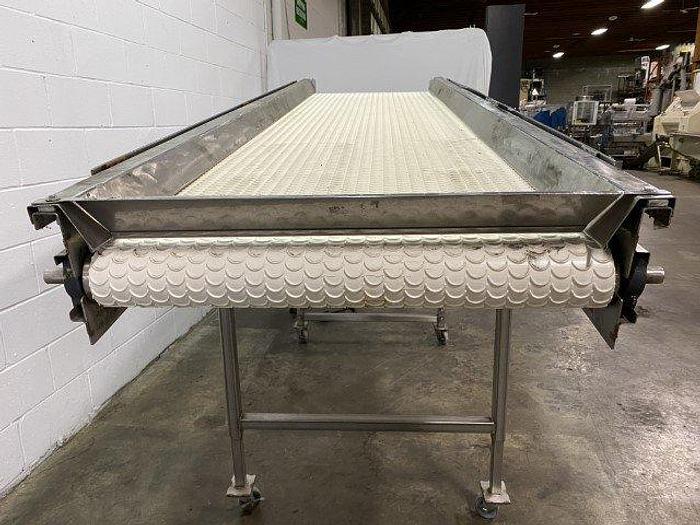 Used 11' L Crescent-Top Incline Conveyor