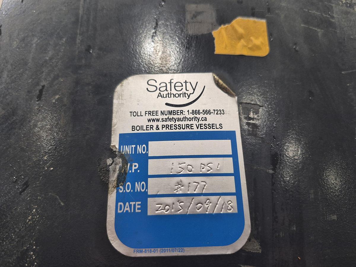 Used Manchester 240 Gallon Vertical Air Receiver Tank