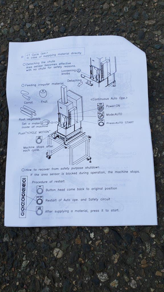 Used Namoku Tsuma-Taro Vegetable Spiral Cutter